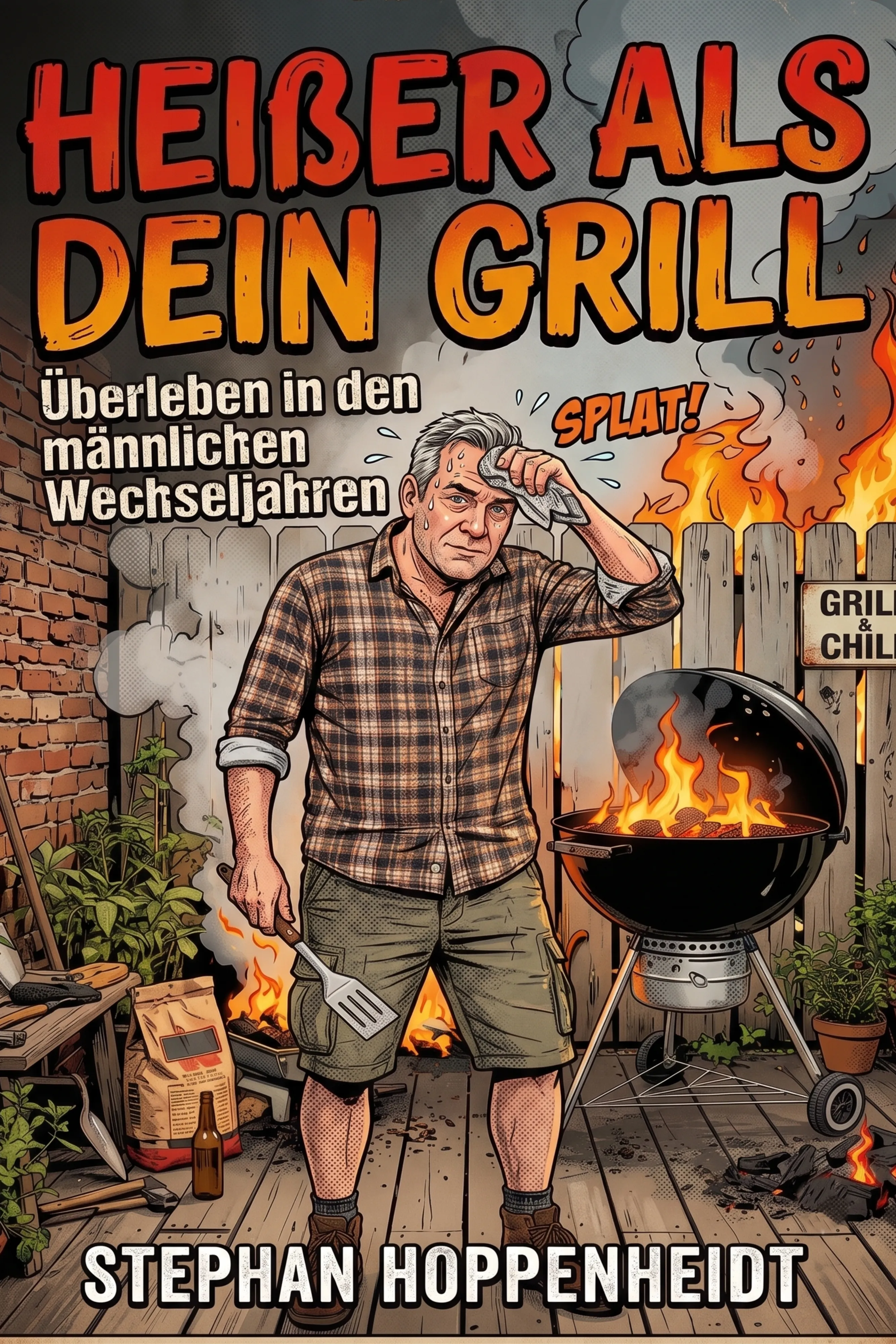 Cover Heißer als dein Grill: Überleben in den männlichen Wechseljahren. Das humorvolle Überlebensbuch für Männer in den besten Jahre